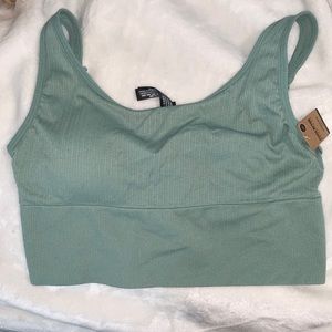 Green PINK Sports Bra
